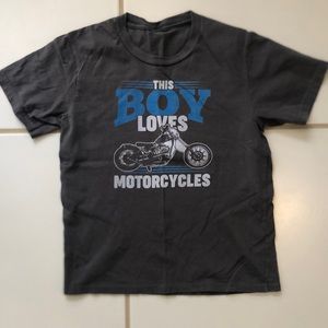 Motorcycle Graphic T-shirt Kid’s Boy’s Size 5